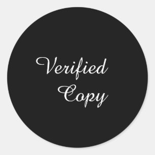 geverifieerde kopie sticker auteur boeksignering