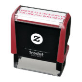Geverifieerde ware kopie van origineel document zelfinktende stempel (Product)