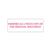 Geverifieerde ware kopie van origineel document zelfinktende stempel (Design)