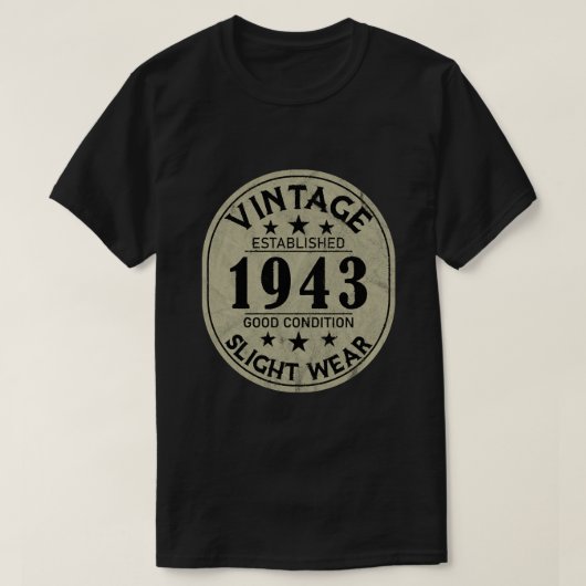 gevestigd 1943 Good Condition Slight Wea T-shirt (Design voorkant)
