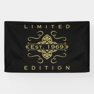 Gevestigd in 1969 spandoek