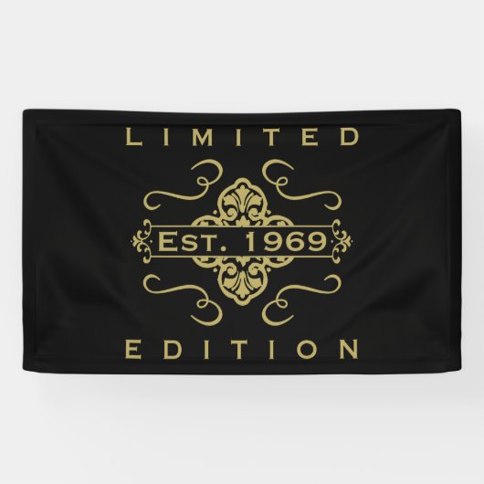 Gevestigd in 1969 spandoek (Horizontaal)