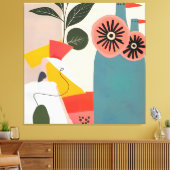 gevierd canvas afdruk (Insitu (Woonkamer))