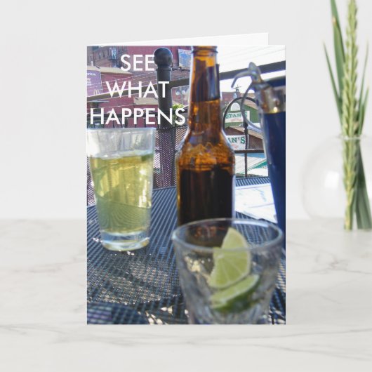 GEVIERD ZONDER JOU = TE LAAT KAART (Voorkant)