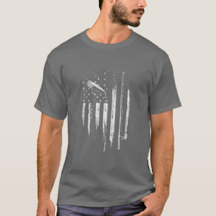Gevist Amerikaanse vlagvaders dag cadeau voor T-shirt