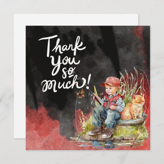 Gevist Bedankkaart (Voorkant / Achterkant)