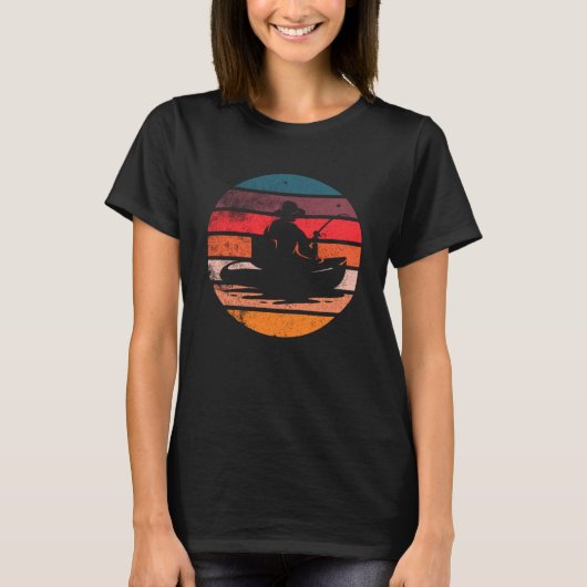 Gevist Boot  Zonsondergang T-shirt (Voorkant)