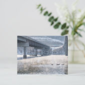 Gevist Briefkaart van het meer van Taneycomo Foggy (Staand voorkant)