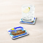 Gevist Cartoon Bier Onderzetter (Rechterzijde)