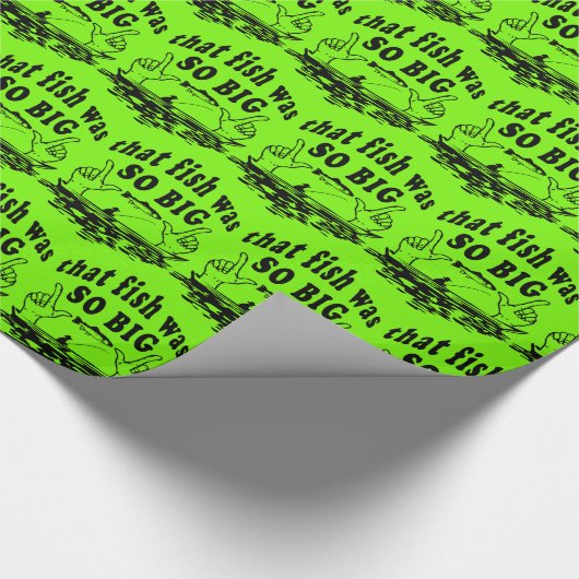 Gevist dat die vis zo groot grappig was cadeaupapier (Hoek)