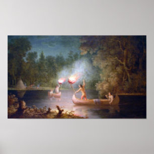 Gevist door Torchlight. Poster