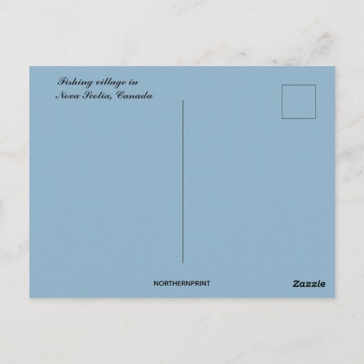 Gevist dorp in Nova Scotia Briefkaart (Achterkant)