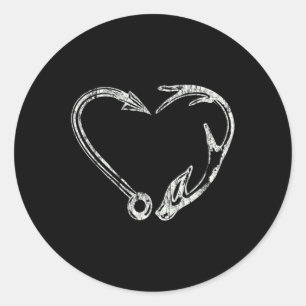 Gevist en gejaagd jager Antler Elk Deer Ronde Sticker