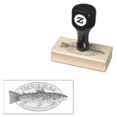 Gevist forel rubberstempel (Gestempeld)