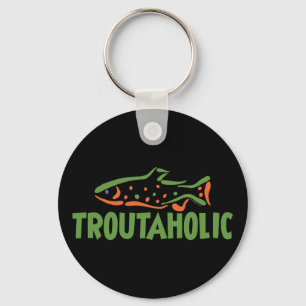 Gevist forel sleutelhanger