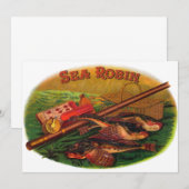 Gevist gear Cigar Label Art, Zee Robin (Voorkant / Achterkant)