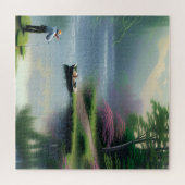 Gevist grafisch legpuzzel (Horizontaal)