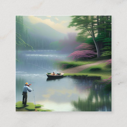 Gevist grafisch vierkante visitekaartje (Voorkant)