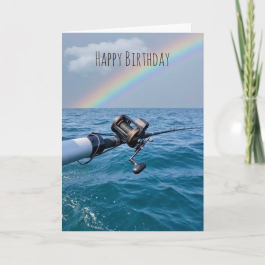 Gevist haspel en regenboog kaart (Voorkant)