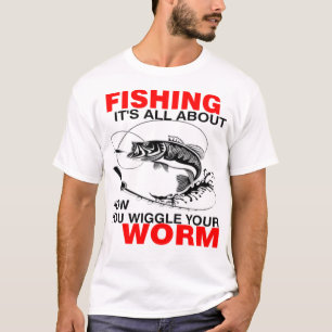 Gevist, het gaat allemaal over hoe je je worm draa t-shirt