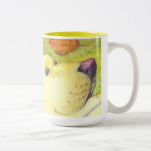 Gevist hond en kat (close-up) / Mok