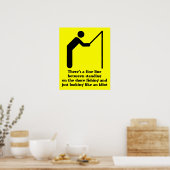 Gevist Idiot Grappig Print Poster Sign Humor (Keuken)