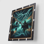 Gevist in het donker vierkante klok (Hoek)