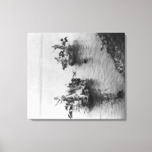 Gevist in het Grand Canal in Soo-chow China Canvas Afdruk (Voorkant)