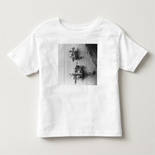 Gevist in het Grand Canal in Soo-chow China Kinder Shirts (Voorkant)