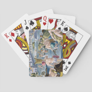 Gevist in Shallow Waters Using Nets, bord 96 voor Speelkaarten