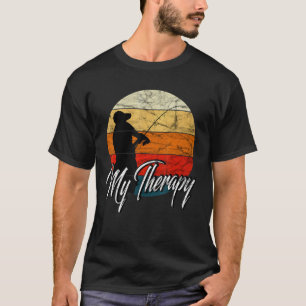 Gevist is mijn therapie grappige retro Gevist T-shirt