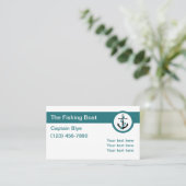 Gevist kapitein Modern Visitekaartje (Staand voorkant)