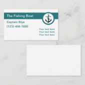 Gevist kapitein Modern Visitekaartje (Voorkant / Achterkant)