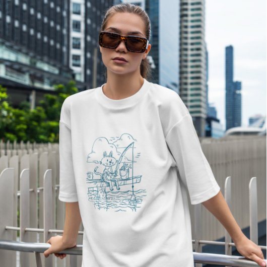 Gevist kattendeeg t-shirt