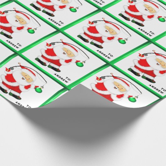 Gevist kerstcadeau cadeaupapier (Hoek)