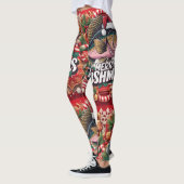 Gevist kerstthema leggings (Links)