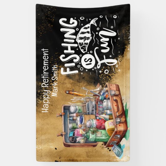 Gevist Lover Pensioen Partij Spandoek (Verticaal)