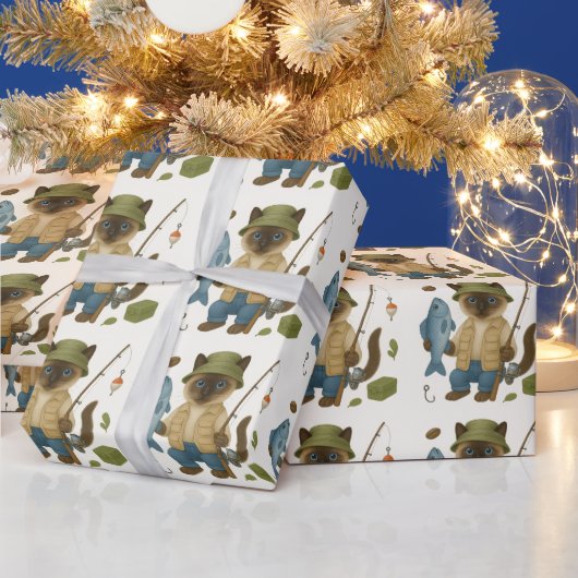 Gevist Lover waterverf voor Cat Lovers Cadeaupapier (Feestdagen)