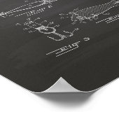 Gevist Lure 1956 Patent Art Chalkboard Poster (Hoek)