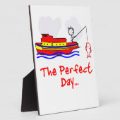 Gevist Man Boat Fotoplaat (Zijkant)