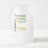 Gevist met kleinzoon matglas bierpul (Voorkant links)