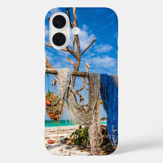 Gevist netten die op het strand drogen Case-Mate iPhone case (Achterkant)