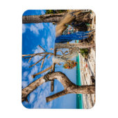 Gevist netten die op het strand drogen magneet (Verticaal)