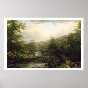 Gevist op de dee, 1861 (olie op canvas) poster