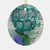 Gevist op glas, Alaska Keramisch Ornament (Links)