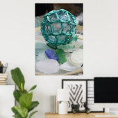 Gevist op glas, Alaska Poster (Thuiskantoor)