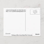 Gevist op het landpark van het Barr Lake Briefkaart (Achterkant)