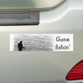 Gevist op het meer bumpersticker (Op auto)