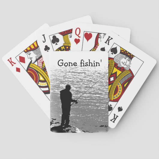 Gevist op het meer speelkaarten (Achterkant)