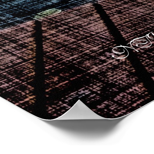 Gevist op zonsondergang poster (Hoek)